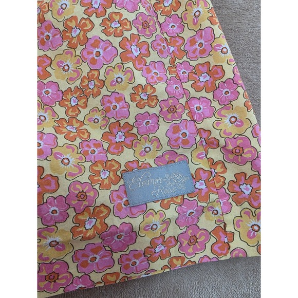 Eleanor Rose Girls Dress Pink Floral Sleeveless Ruffle Buttons Size 6/7 - Picture 5 of 6